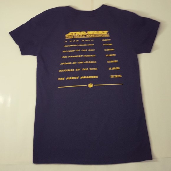 Brand New Unisex  STAR WARS Galaxy Premiere T-Shirts Size YTH L Black - Picture 2 of 4